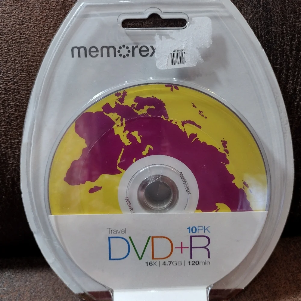 MEMOREX Travel 10 PACK DVD+R 16X, 4.7GB, 120 min